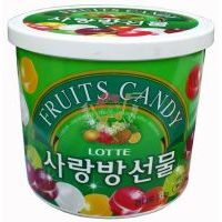 韓國(guó)樂天愛心彩果糖209g