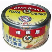雄雞標金槍魚塊葵花油浸185克
