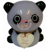 日本卡通錢罐果汁糖小熊貓100克