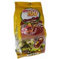 樂一百軟糖夾心巧克力(芒果味)100克