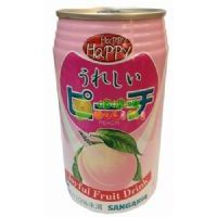 日本新加利亞開(kāi)心水蜜桃汁350ml