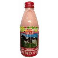 國農(nóng)牛乳(草莓味)玻璃瓶(250mlX24瓶)